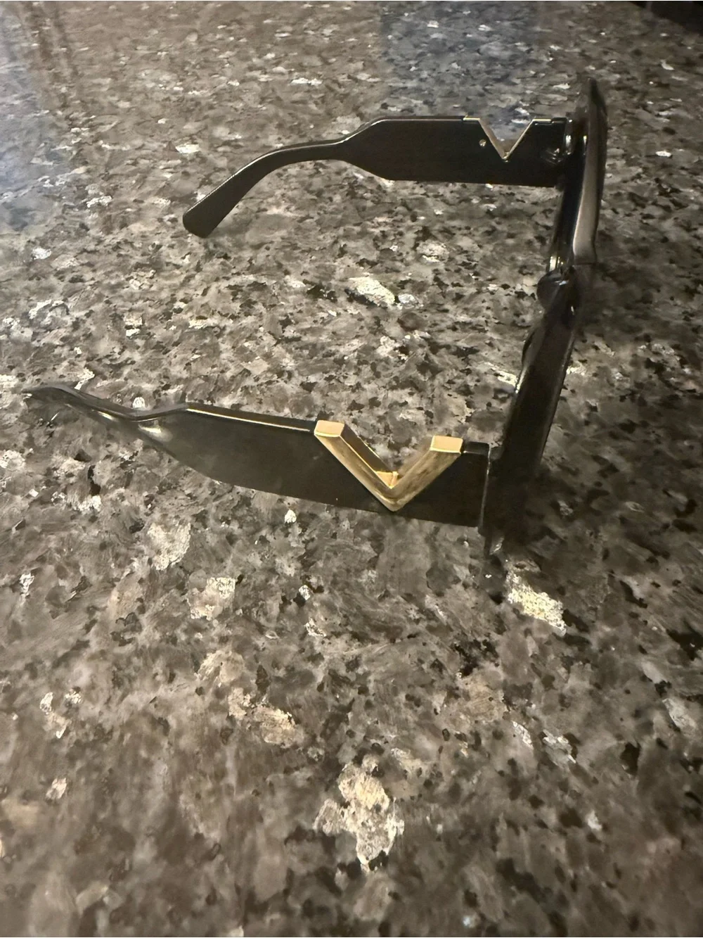 Valentino Black Oversized Cat-Eye Sunglasses